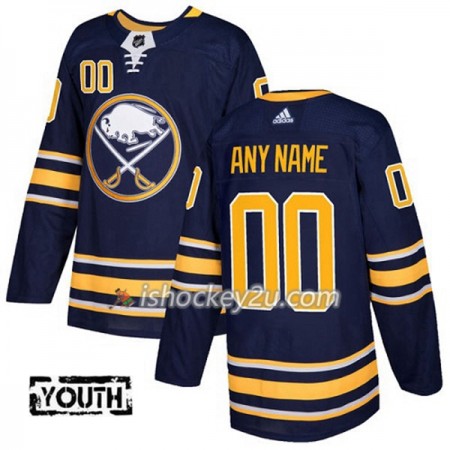 Børn NHL Buffalo Sabres Tilpasset Adidas 2017-2018 Marine Blå Authentic